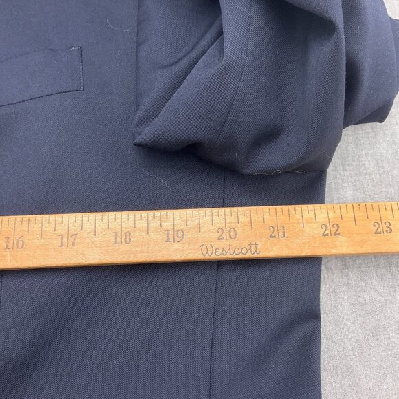 Chaps Blazer Men 42 Blue Gold Logo Buttons Classic Sport Jacket Executive VTG - Picture 4 of 12